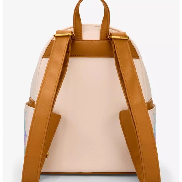 Loungefly Disney Little Mermaid Mini Backpack Ariel Portrait Floral Bag - Picture 3 of 4